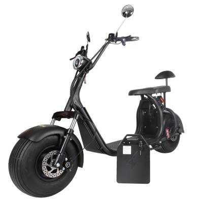 China Detachable battery fat tire citycoco electric scooter 18*9.5 inch for sale