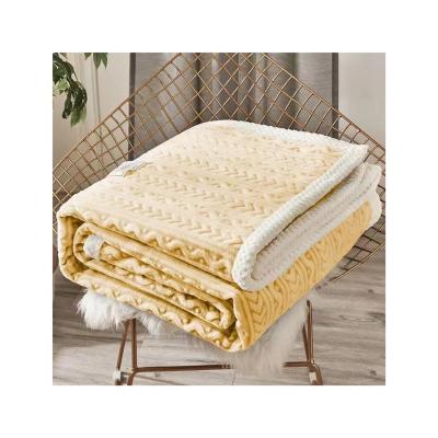 China Amazon Anti-Static Bestseller Chunky Knit Fluffy Blanket Plush Fleece Throw Blanket Custom For Sofa for sale