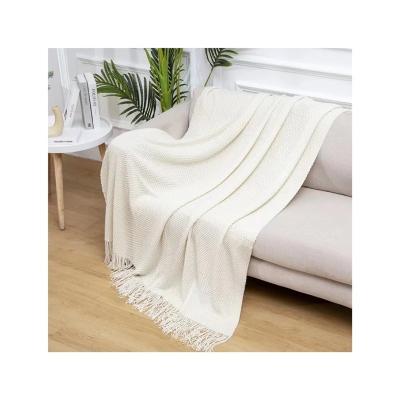 China Anti-Static Manufacturer New Product Decorative Winter Throw Blanket Blanket With Tassels for sale