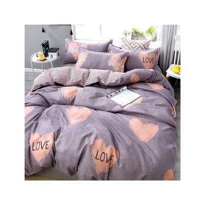 China Factory Outlet Duvet Cover Bedding Set 100% Cotton Anti-Static Hotel King Bed Set Sabanas for sale