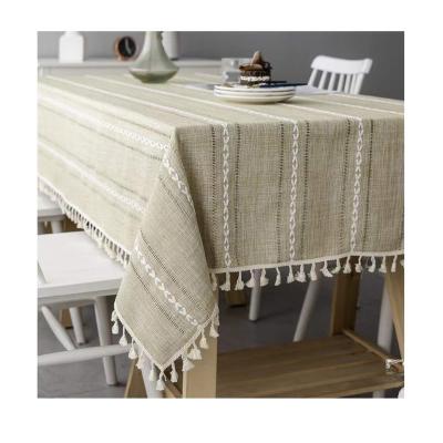 China Amazon Bestselling Waterproof Hessian Table Cloth Damask Custom Wedding Linen Tablecloth for sale