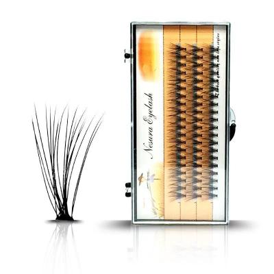 China Wholesale 3D 5D 10D 20D Long Natural Heat Bonded Bunch Premade Lashes Extension Pre Made Fan Volume Lashes With Custom And Private Label for sale