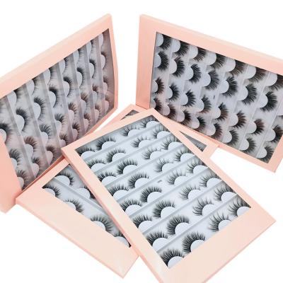 China 5D 27MM Faux Long Silk Lasheswholesale Bulk Mink Lashes With Handbag Suitcase Lashbox 25MM Natural Silk Eyelash Vendor for sale