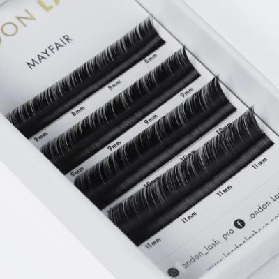 China Natural Mink Eyelash Extension Private Label Long Easy Fan Lashes Fluffy Extensions and Dramatic Effect for sale