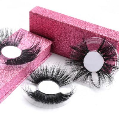 China Natural Super Fluffy Long Thick Eyelashes 3D Handmade 100% Real Mink Fur Lashes Extra Dramatic Curl Mink Eyelashes For Makeup for sale