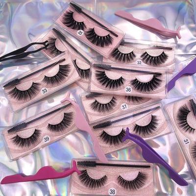 China Hongjun Thick Good Quality Dramatic Eyelashes Real Mink Eyelash Wholesale 3D 5D 8D 25mm Mink Lashes Vendor Fluffy And for sale