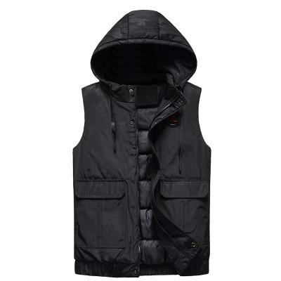 China QUICK DRY Outdoor Polyester Thick Water Repellent Man Vest Coat Casual Outwear Padded Jacket With Hoodies Men for sale