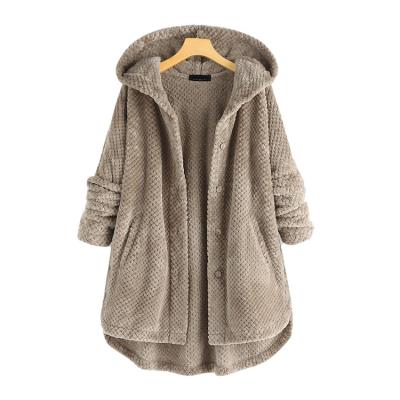 China European Style Lady's Breathable Faux Fur Jacket Winter Fashion Long Coat Wholesale Women Outerwear Plus Size Double Face Velvet Coat Women for sale