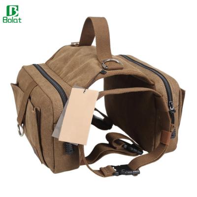 China Viable Wholesale High Quality Saddle Bags Dog Traveling Carrier Bag With Dog Backpack for sale