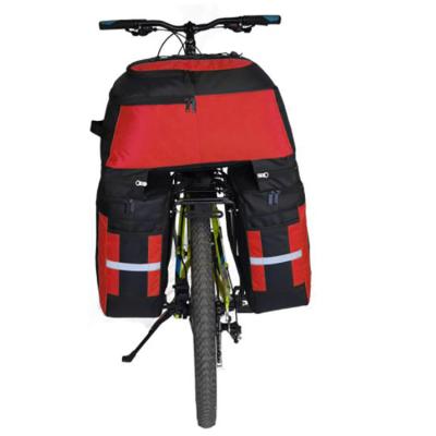 China Large Capacity Bicycle Polyester Fabric Tail Bag Bicycle Saddle Recycling Traveling Rear Bag for sale