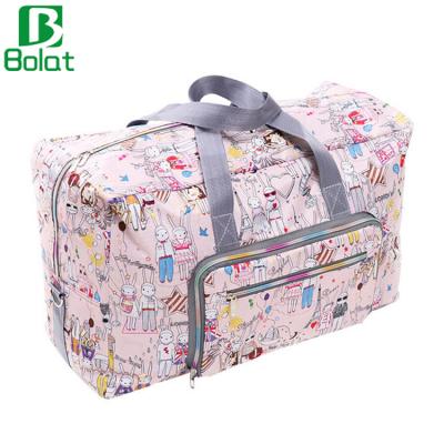 China Duffel Bag Large Capacity Cartoon Travel Luggage Lady Bag Foldable Travel Packing Organizer Fancy Duffel Bag for sale