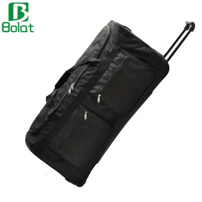 China Travel Large Capacity Oxford Rolling Duffle Bag Luggage Bag On The Wheel Travel Trolley Duffel Bag for sale