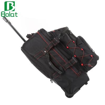 China Travel Large Capacity Oxford Trolley Carry On Luggage Camping Backpack On The Wheel Rolling Travel Rucksack for sale