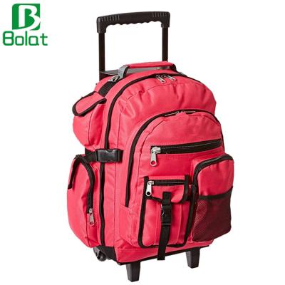 China Wheeled School Backpack Weekend Trolley Luggage Bag By Travel Rolling Travel Backpack for sale