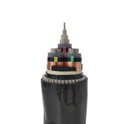 China Voltage 3 Core 95sqmm 120sqmm 150 sqmm 240sqmm XLPE Conductor Underground Medium Aluminum Armored Power Cable Price for sale