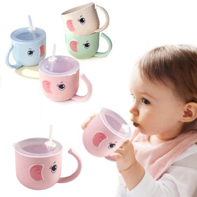 China 100% Eco-friendly/New Design Non-toxi Baby Drinkware Silicone Training Cups Leakproof Sippy Cup Feeding Cups for sale