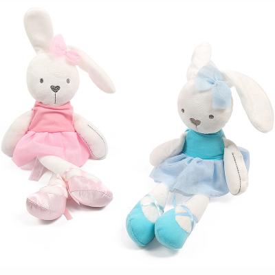 China Soft Rabbit Toy Plush Rabbit Sleeping Mate Eco-friendly / Non-toxi Long Ears Stuffed Plush Animal Toys for sale