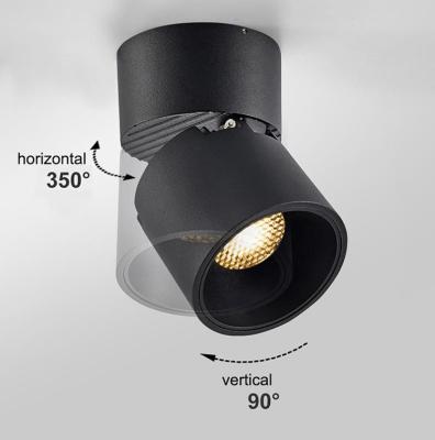 China Modern Store Lighting Surface Mounted Down Light Folding Flexible Projector Angle for sale