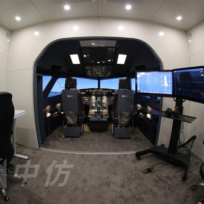 China Flat Metal Flight Simulator Flight Cockpit Fly Simulator Flight Training Device FTD for sale