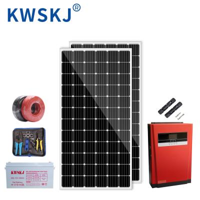 China 3000w 3kw home solar system products rate 400W 500w 1000W solar panel kits solar generator for sale