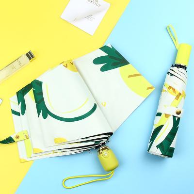 China 2021 Farm Umbrella Black Glue Sunscreen Umbrella Multicolor Fruit Folding Automatic Belt Hot Sale Wholesale Customized PR for sale