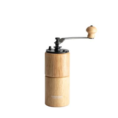 China WITH LID CAFEDE KONA Commercial Various Good Quality Rubber Wooden Cast Iron Hand Maker Manual Coffee Grinder for sale