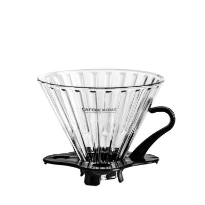 China CAFEDE KONA 1-4 Thermal Resistance High Transparency and Heat Resistance Professional Manufacture Cheap Transparent Cups V60 Coffee Spout for sale