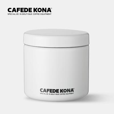 China CAFEDE Traditional KONA Glaze Canister Sealed Canister Snacks Coffee Storage Pot Keep Fresh For Food for sale