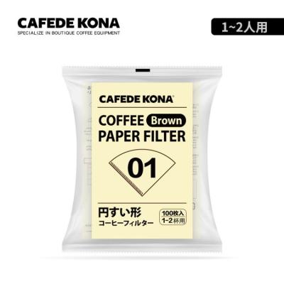 China KONA CAFEDE Modern Filter Paper | Made in Japan | V60 Cone Shaped 01 02 Disposable Pour-over Drip Coffee Paper for sale