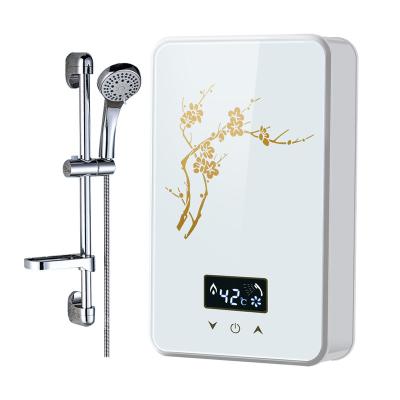 China Hot 220v 3.5kw Hotel Shower Machine Instant Tankless Electric Water Heater for sale