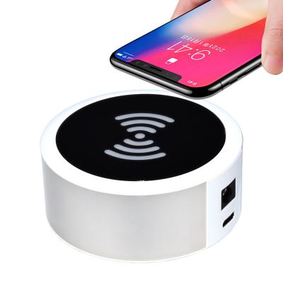 China Mobile Phone QI Wireless Mobile phone Charger  New model DC 15W cell phone charging socket outlet with LED colorful light for sale