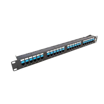 China 19 inch 1U Amp 24 Port Cat6 Patch Panel LT-PP-008 for sale