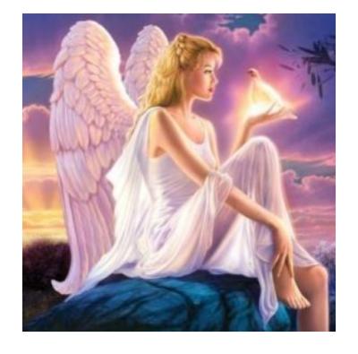 China Beautiful Realistic 5D Earth Angel Diamond Painting,DIY Mosaic Diamond Painting,Crystal Diamond Painting for sale