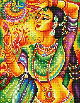 China India Style DIY Diamond Embroidery Painting Beautiful Indian for sale