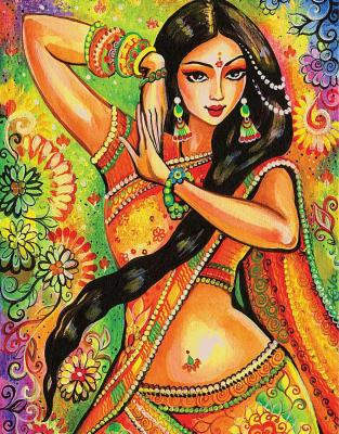 China Dance of India DIY Diamond Embroidery Painting Beautiful Indian for sale