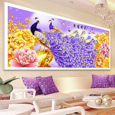 China China Diamond Embroidery Peacock Stitch Living Room Landscape 5D Cross Diamond Painting for sale