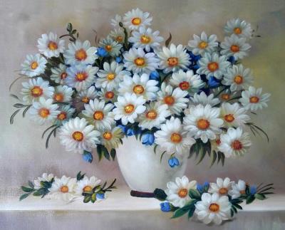 China Modern DIY Diamond Embroidery Painting Camomile Flowers for sale