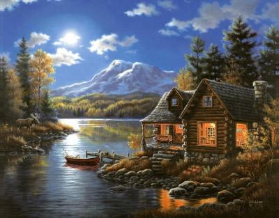 China DIY Classic Diamond Embroidery Painting Beautiful Landscape for sale