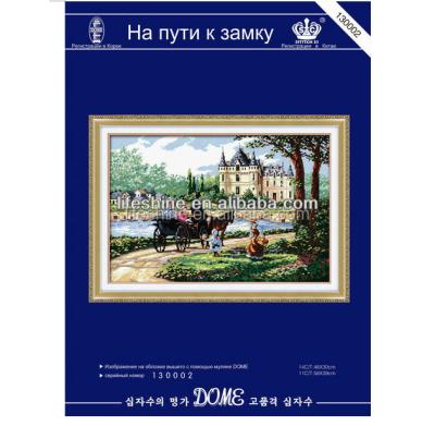 China DOME of Europe counted cross stitch landscape embroidery cotton fabric high quality 100% thread diy for sale