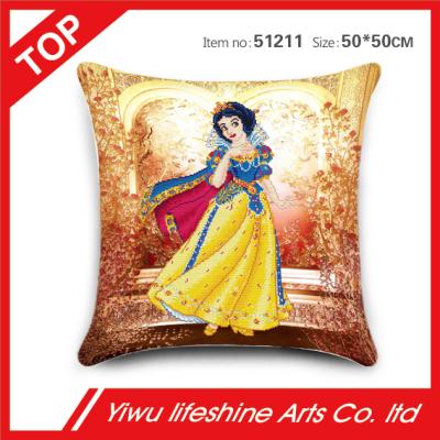 China China 3 Colors For Princess Series DIY Cross Stitch Cushion Cover Square Seat Decorative for sale