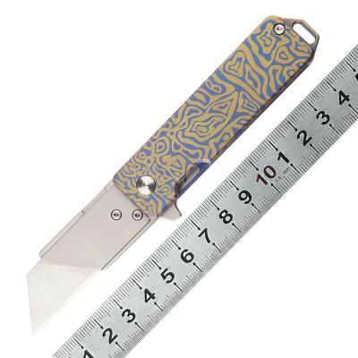 China Art Knife High Quality Folding Stainless Steel Cutting Open Slide Hot Sale Titanium Pocket Knives for sale