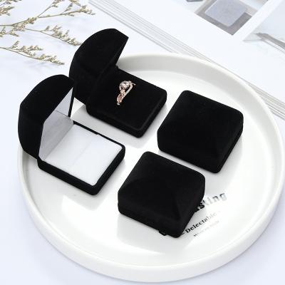 China Factory Lower Price Luxury Custom Jewelry Box Jewelry Packaging Display Velvet Suede Jewelry Display Box Gift Packing Ring Box for sale