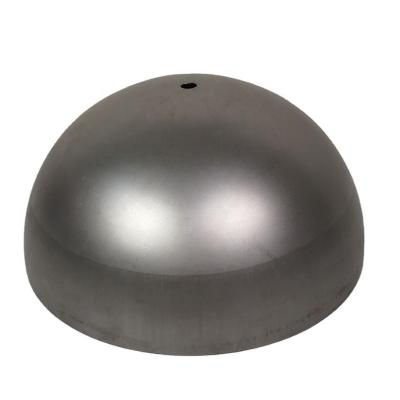 China Carbon Steel CNC Metal Carbon Steel Hemisphere Dome Lampshade Rotating Parts For Lighting Industry for sale