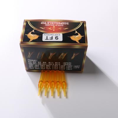 China Hot Selling Disposable Disposable Tattoo Beaker Yellow Plastic Tip for sale