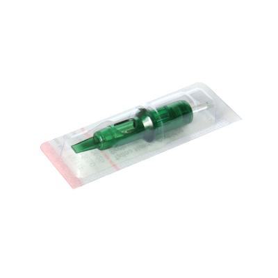 China Professional Quality Permanent Makeup Needles Green Eyeblading Needle Cartridge for sale