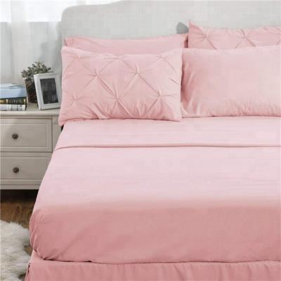 China PORTABLE Luxury Home Duvet Cover Pink Down Alternative Comforter Bedding Set for sale