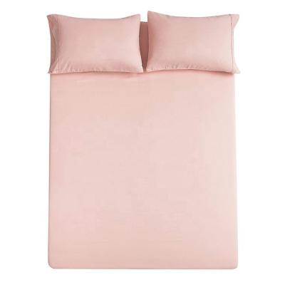 China Wholesale New Design Nondisposable Polyester Disposable Bedding Hotel Microfiber Sheet Sets 100% Soft for sale