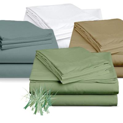 China Wholesale 100% Disposable Luxury Bamboo 300TC Sheet Sets Beautiful Bedding Set for sale