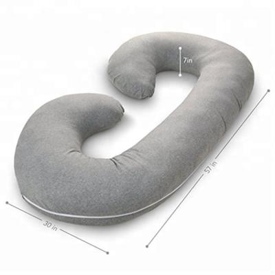 China Full Body Anti-Apnea Pregnancy Pillow 60-Inch Maternity & Caregiver Cushion - Support With Washable Cover for sale