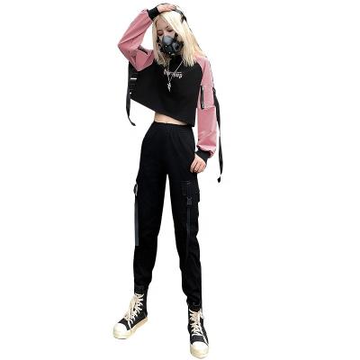 China Women's costume jazz hip hop jacket personality breathable beautiful loose dance hip hop cool style for sale